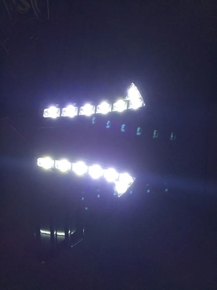 Глянец модель и Водонепроницаемый 12В СИД автомобильное DRL дневные ходовые огни