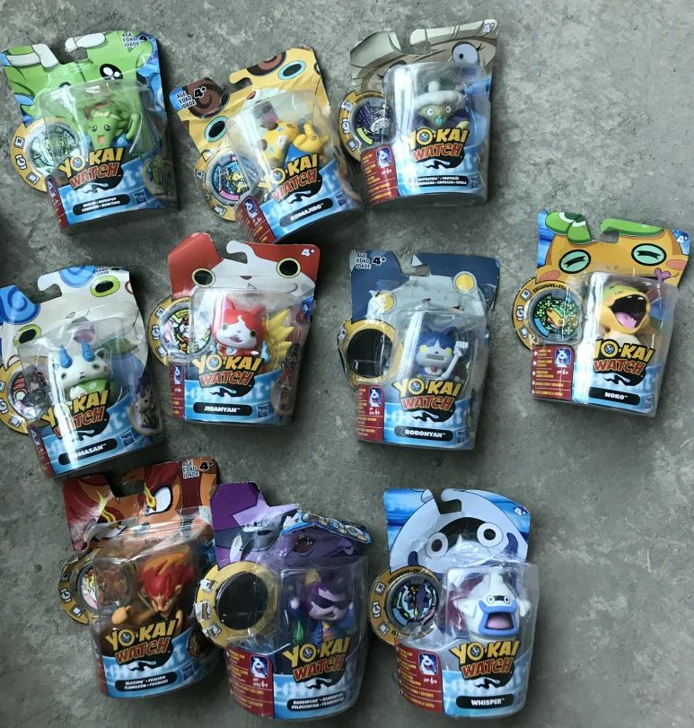 Bandai Монстр Yo kai Watch фигурку Jibanyan шепот модель монета глухая коробка игрушка в