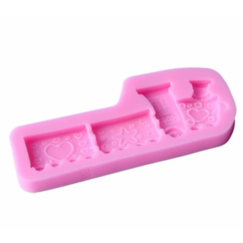 Горячая продажа форма поезда силиконовые формы для торта инструменты кекса желе