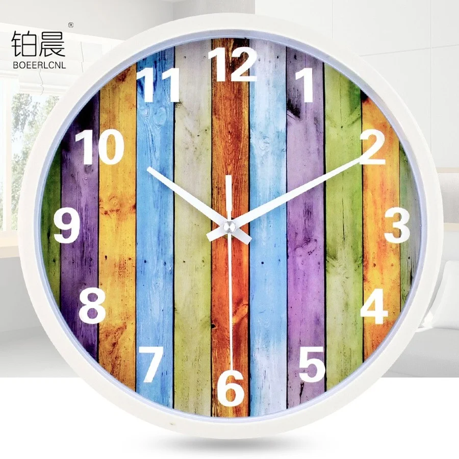 

Modern Design Wall Clock Vintage Creative Retro Rustic Wall Art Clock Round Clocks Wall Home Decor Living Room Reloj De Pared