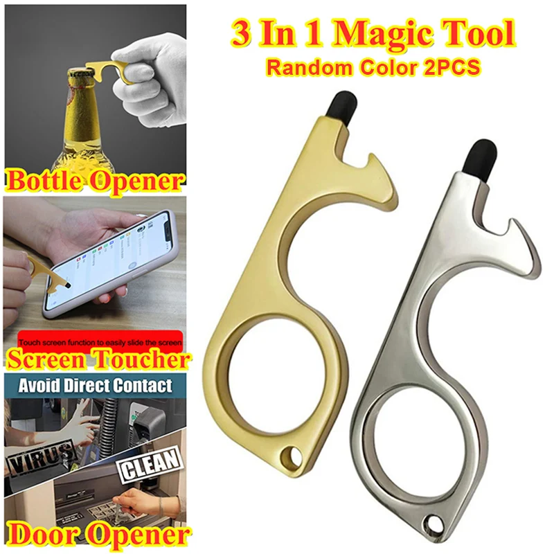 Бесконтактный Открыватель для дверей инструмент ключей с наконечниками стилуса