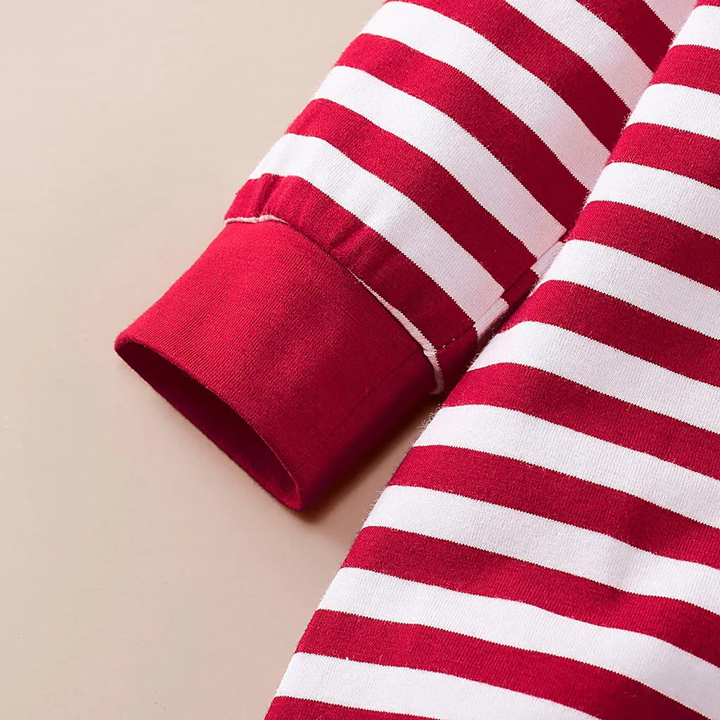 Christmas Baby Girls Boys Clothes Newborn Infant baby Striped Romper Kids Costume Clothing Cute Outfit 0-24M | Детская одежда и