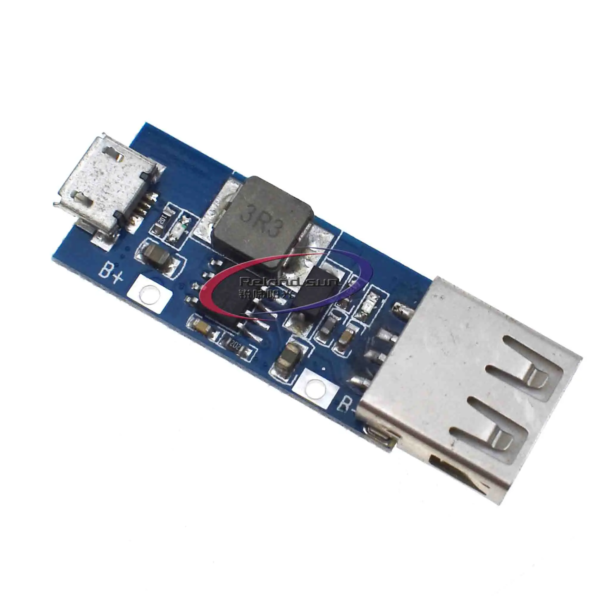 DC-DC boost module 3V3.3V3.7V4.2V to 5V1AUSB mobile power charging treasure circuit board | Электронные компоненты и