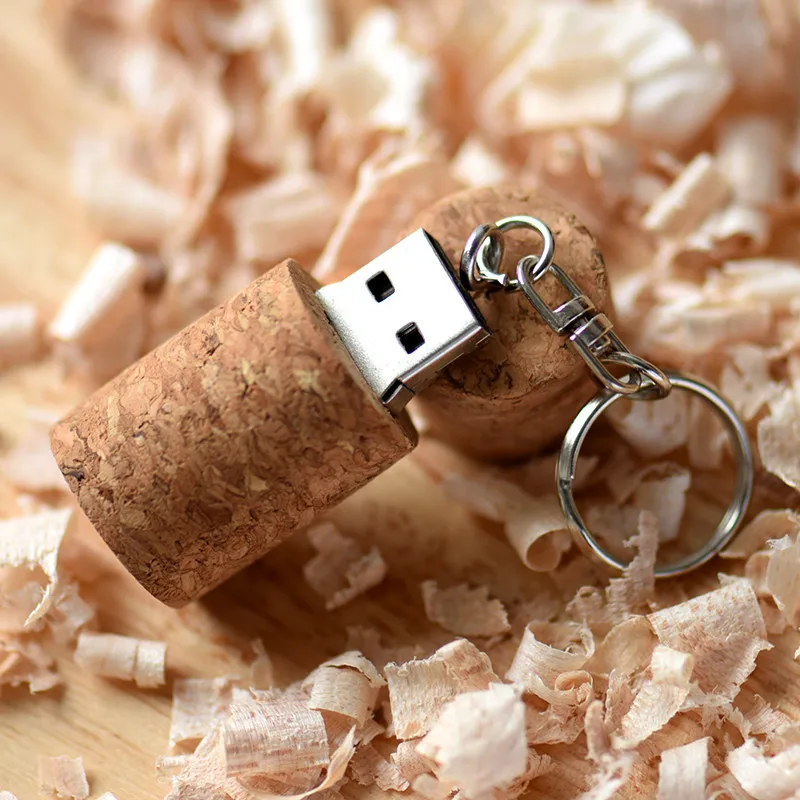 Корабль деревянные пробки USB флеш накопитель древесины Бутылка пробка 4 Гб