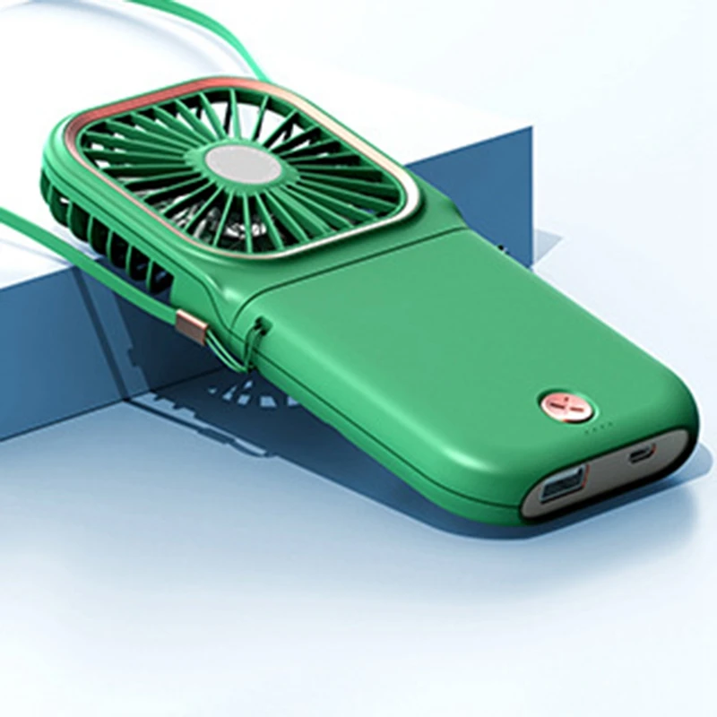 

Folding Telescopic Fan Hanging Neck Fan Handheld Small Fan Pocket Student Mini Fan