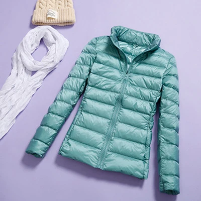 Модная женская куртка-бомбер ультратонкая Женская на весну и осень приталенное