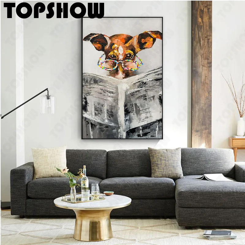 

Картина маслом «собака» для дома и гостиной