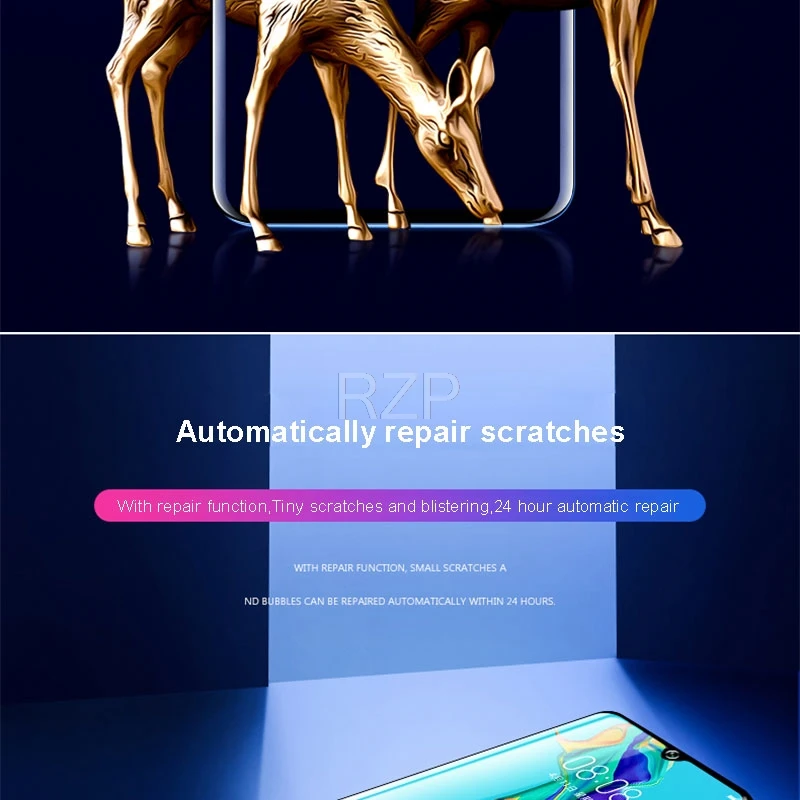 RZP полное покрытие Гидрогелевая пленка для huawei P30 P20 Pro P10 lite Plus Защита экрана для huawei P20 P30 lite(не закаленное стекло