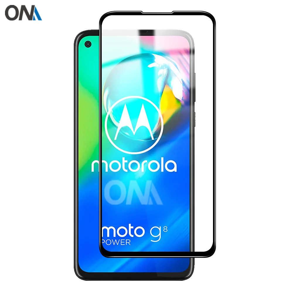 Screen Protector for Motorola Moto G8 Play / Power Tempered Glass Full coverage Protection Glass Film for  Moto G8 Power Lite
