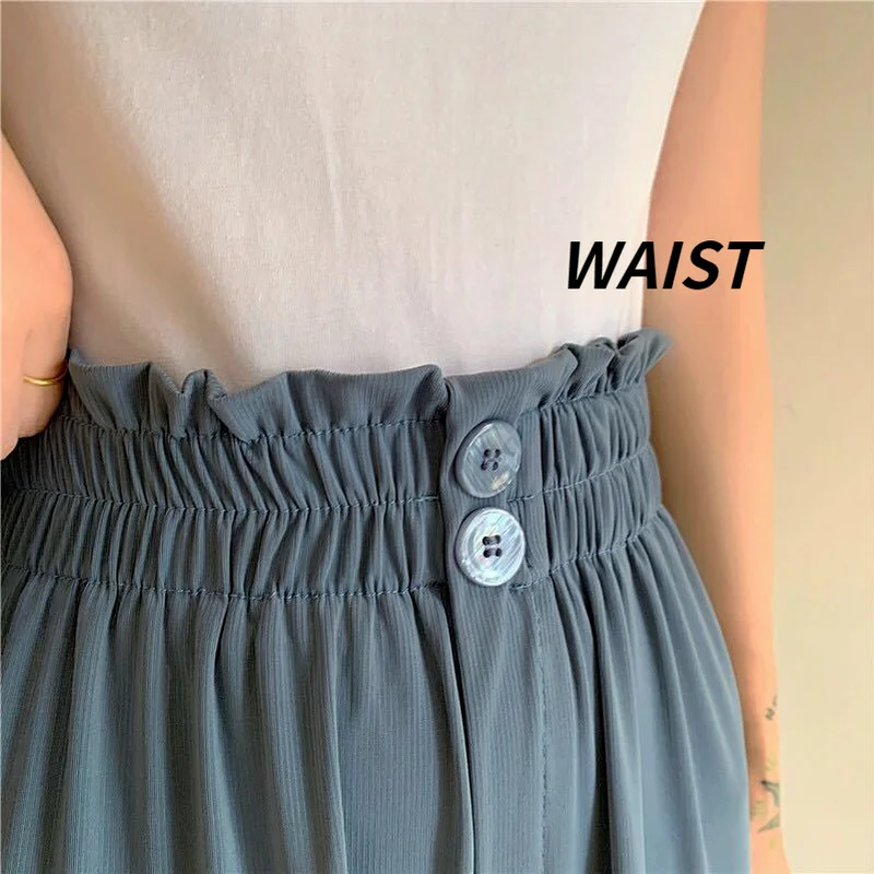 

Casual Pants Women Black Streetwear Loose All-match Wide Leg Trousers Korean Fashion Harajuku New Simple Elegant Summer Mujer