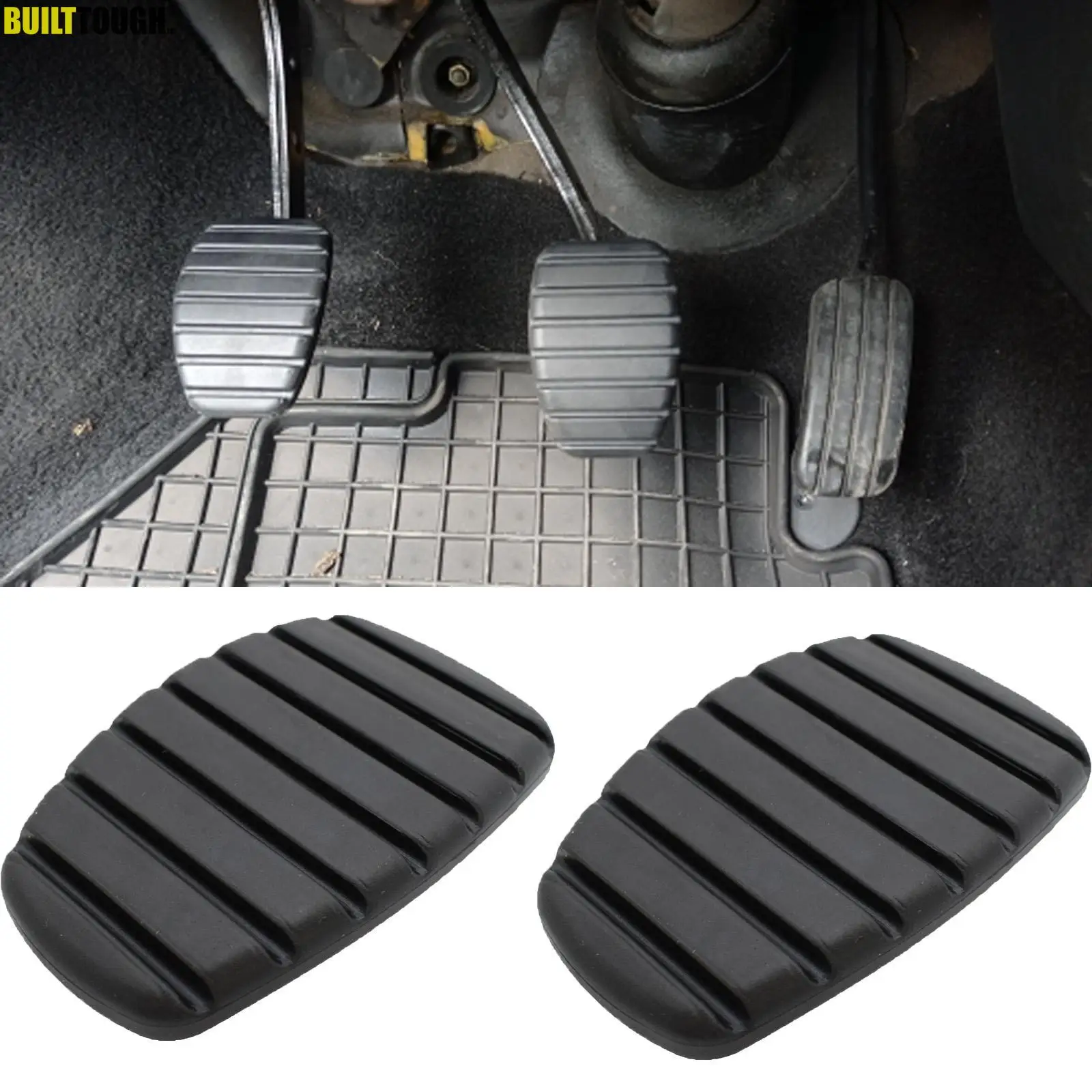 

2 PCS Car Clutch Brake Pedal Rubber Pad Cover For Renault Megane Laguna Clio Kangoo Scenic Espace Modus Trafic Twingo Vel Satis