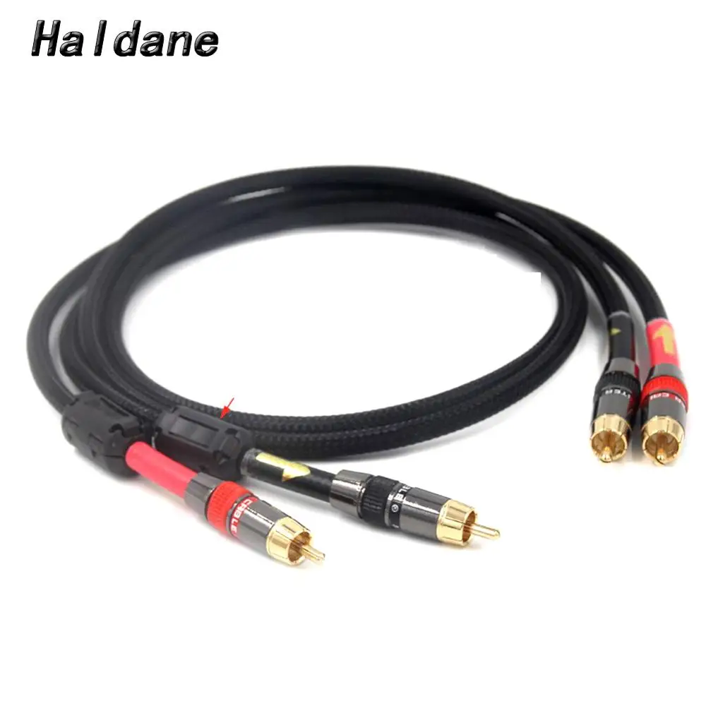 Кабель Hi Fi типа RCA высокопроизводительный кабель с разъемами 2rca и для усилителей