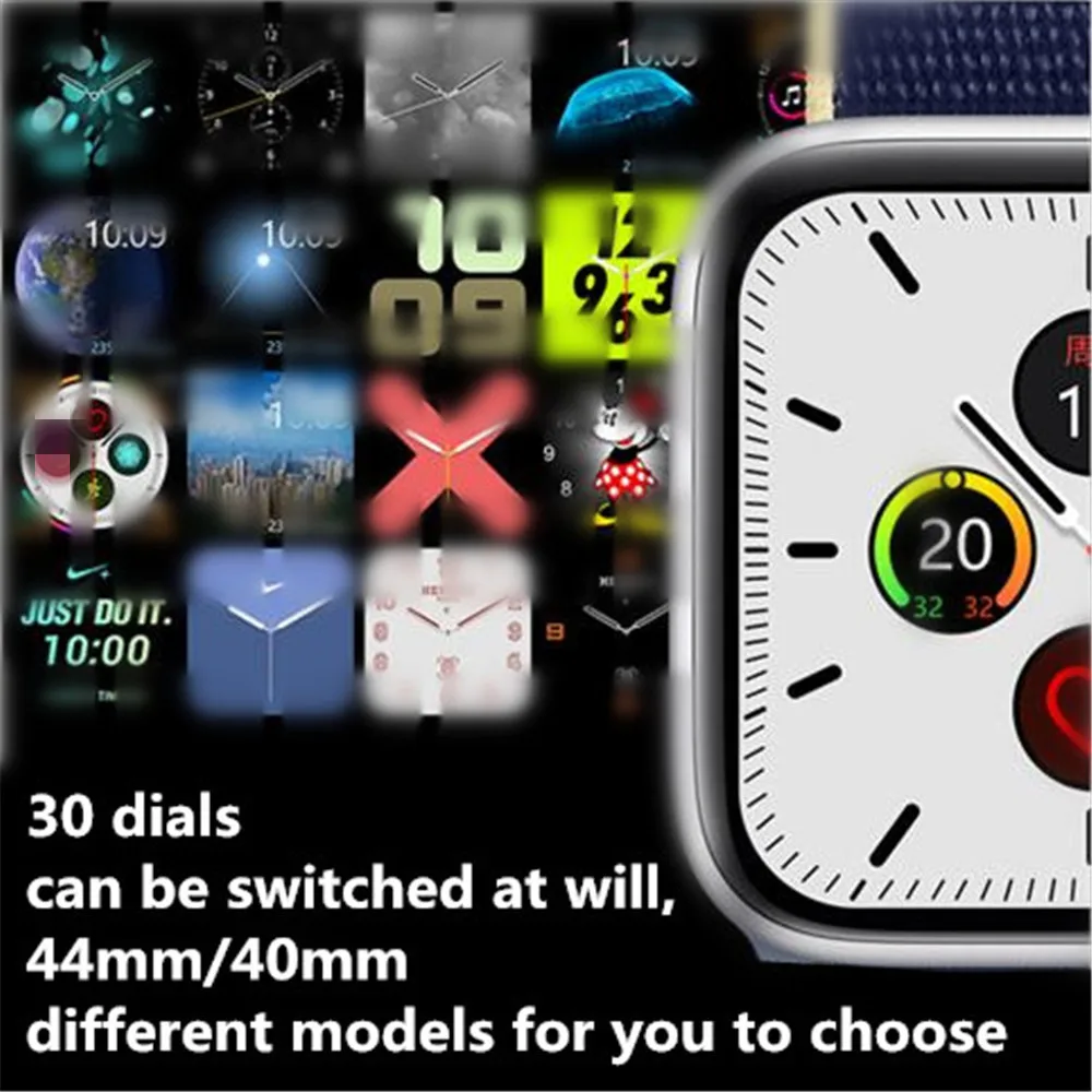 Часы 5 IWO 12 Bluetooth Вызов Смарт часы 1:1 40 мм 44 умные для женщин мужчин iOS Apple iphone X Android