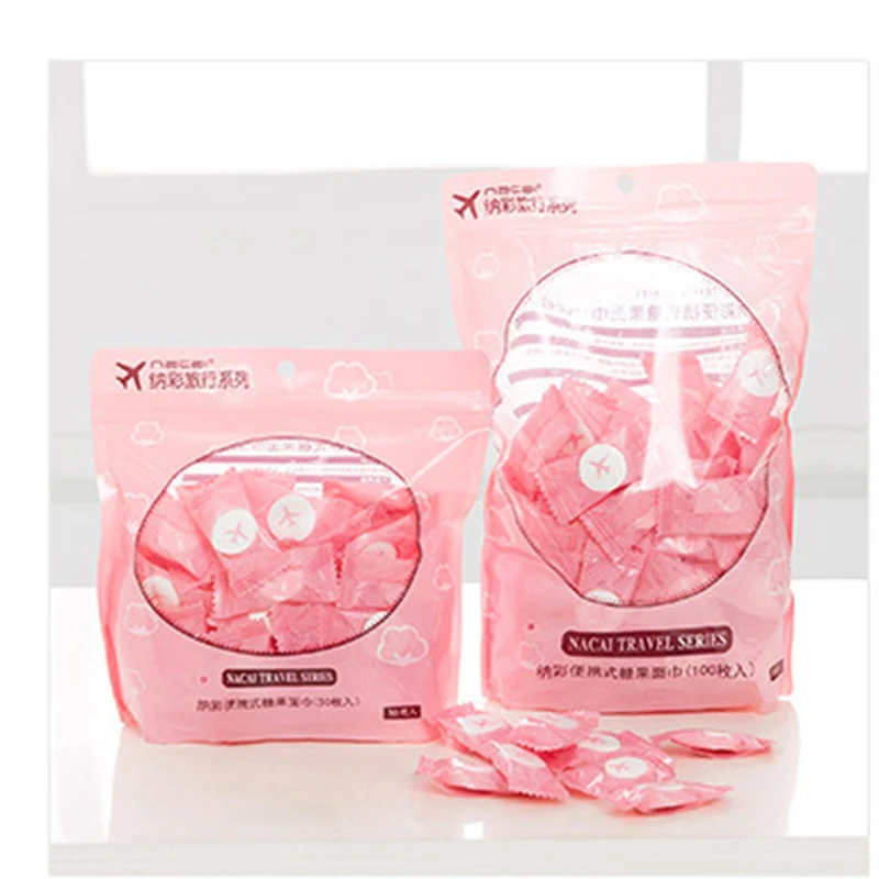 50pcs Disposable Face Care Towel Magic Compressed Pill Outdoor Travel Mini Hand Cleansing Handkerchief Papper Mask | Красота и