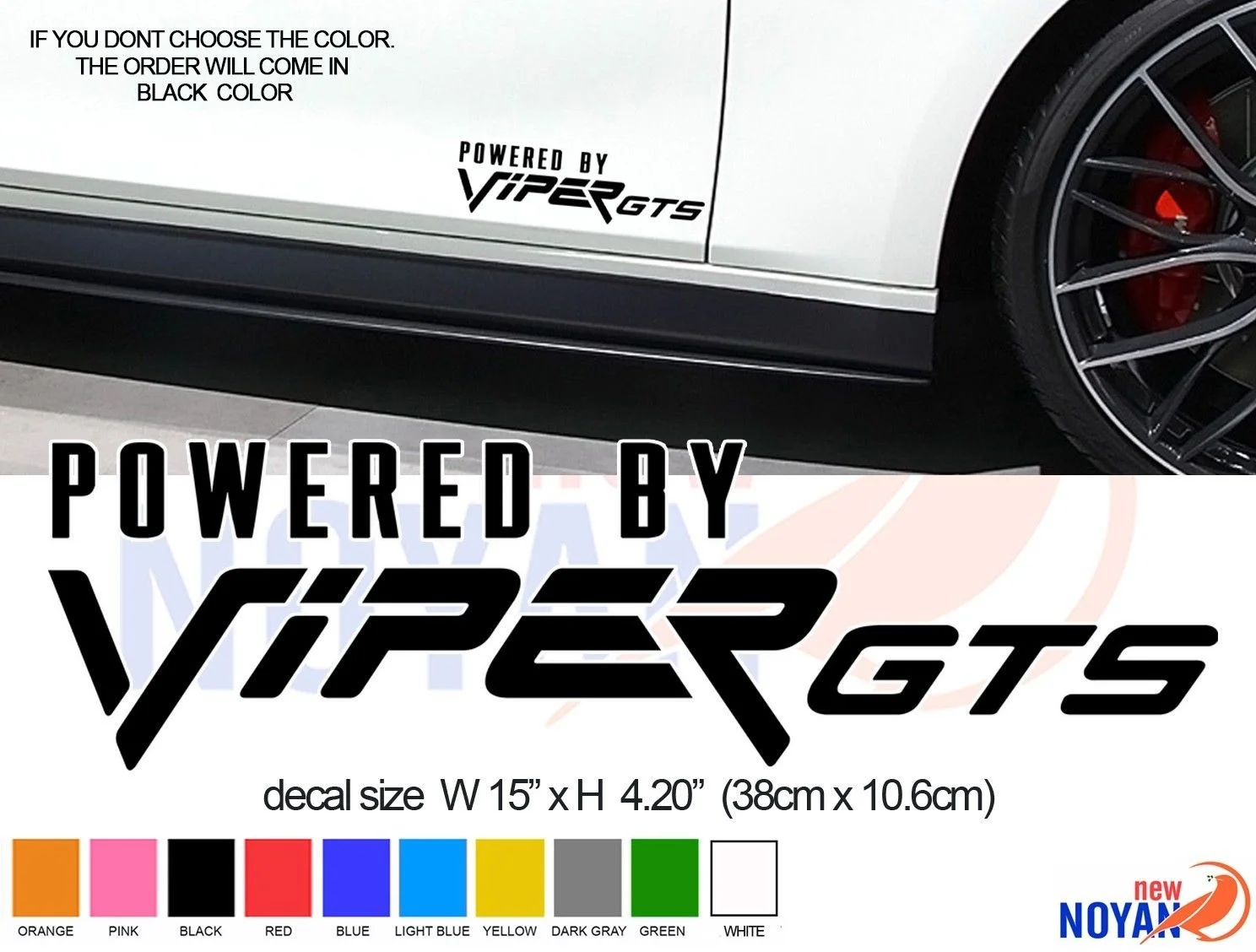 Для 2X с питанием от VIPER наклейка виниловая высекающая Стайлинг гоночных