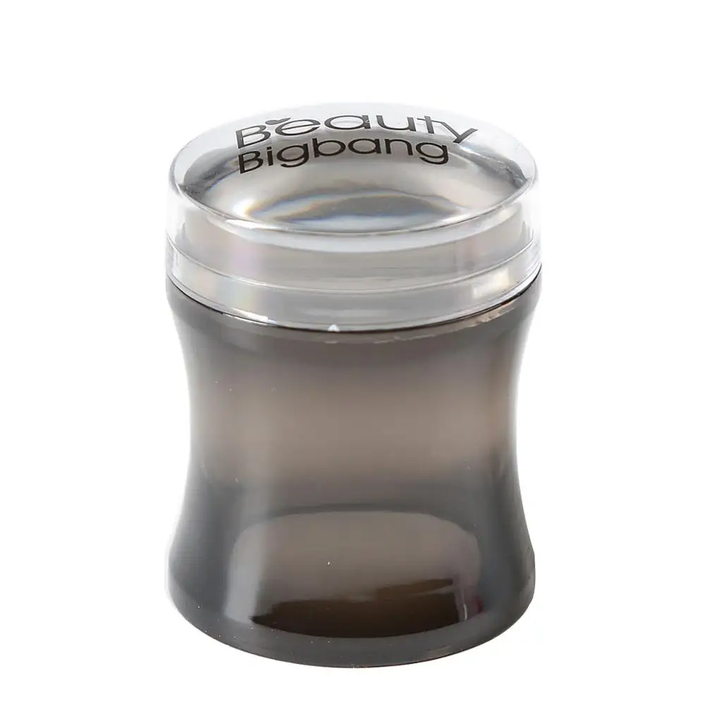BK BeautyBigBang штамп для ногтей пластиковая Силиконовая ручка желе для ногтей штамп для маникюра шаблон инструменты штамп для штамповки ногтей - Цвет: BK