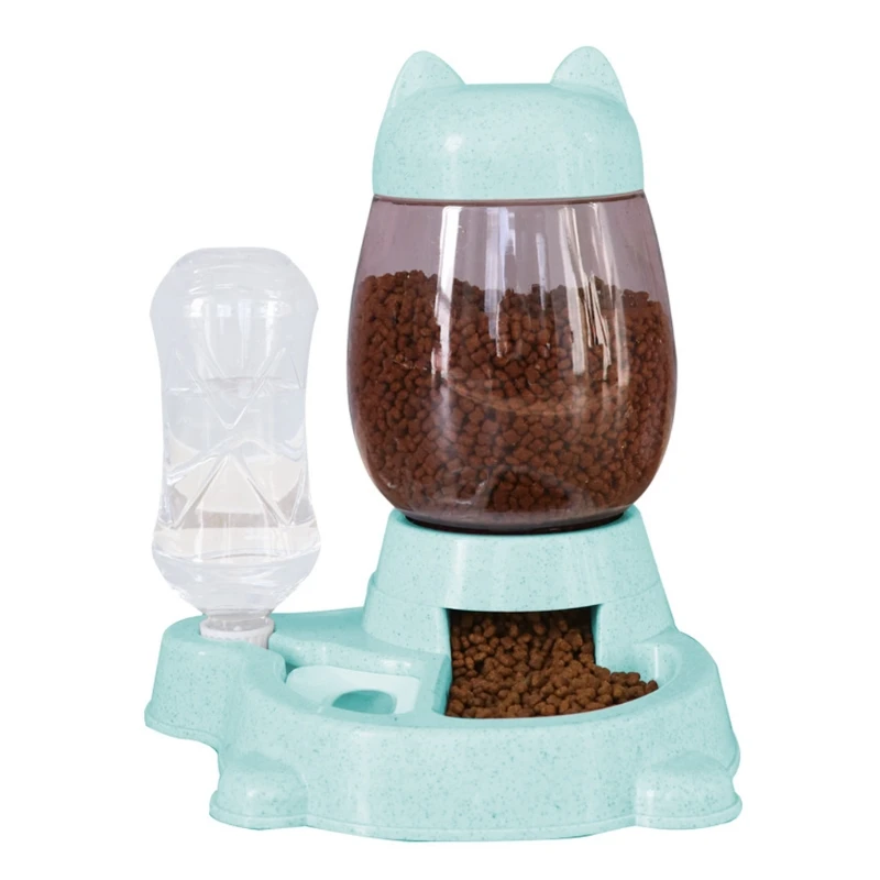 

Water Feeding Pet Feeder Double Bowl Dog Drinking Water Bottle Kitten Slow