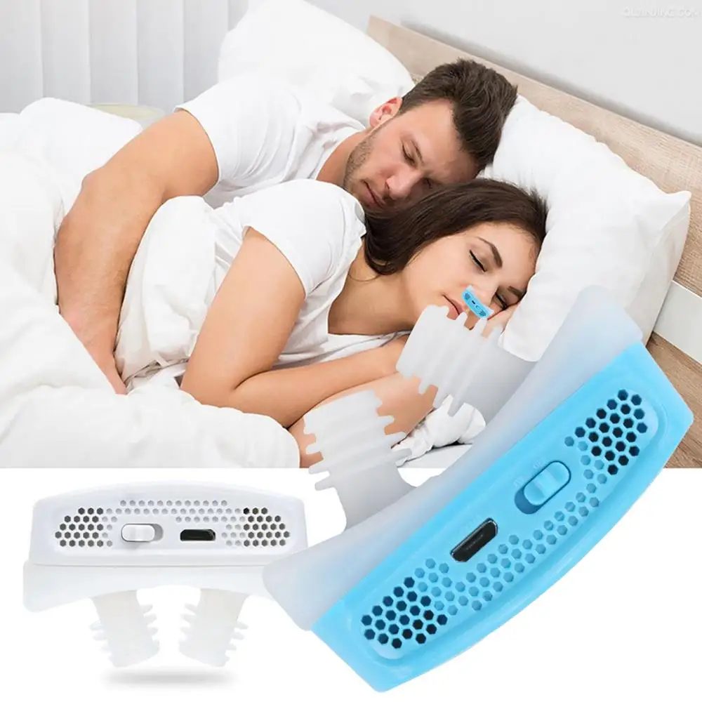 

Upgrade Electric Silicone Anti Snore Nose Stopping Breathing Apparatus Guard Sleeping Aid Mini Snoring Device Relieve Snoring