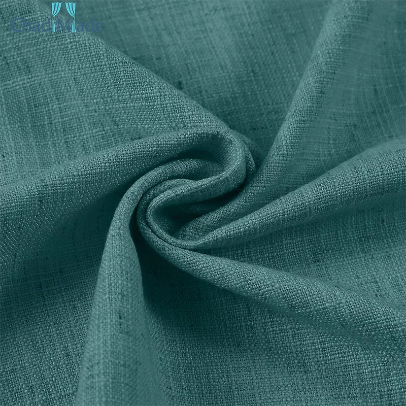 

Rod Pocket Solid Polyester Linen Blackout Curtain Window Drapery Livingroom Bedroom Custom Curtains ChadMade Liz Custom Drapery