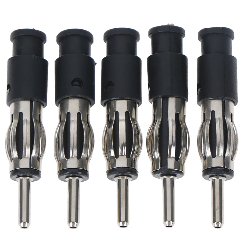 

5pcs Car CD Radio Male Aerial Antenna Plug Adapter Plastic Handle Connectors