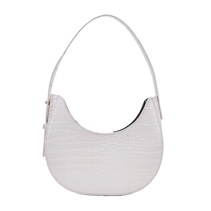 

Crocodile pattern PU Leather Saddle Bags For Women 2020 Handbags and Purses Female Summer Travel Crossbody Shoulder Bag