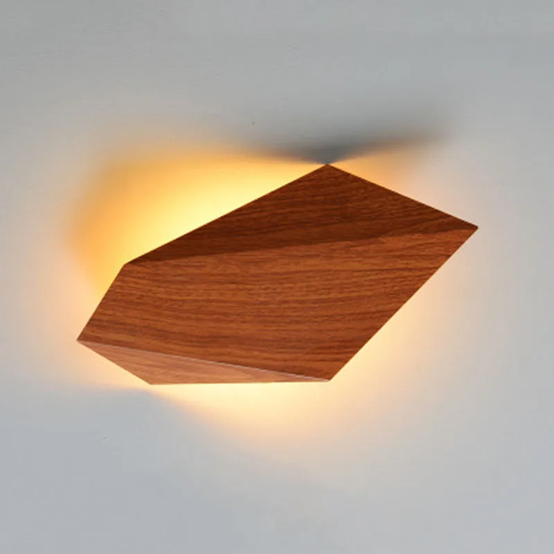 

Nordic minimalist wall lamp creative imitation wood grain stone grain diamond wall lamp