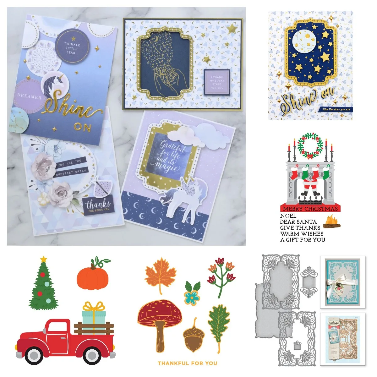 

Flower Star Fireplace Trailer Autumn Metal Cutting Dies and Hot Foil Diy Scrapbook Diary Decoration Embossing Template 2021 New