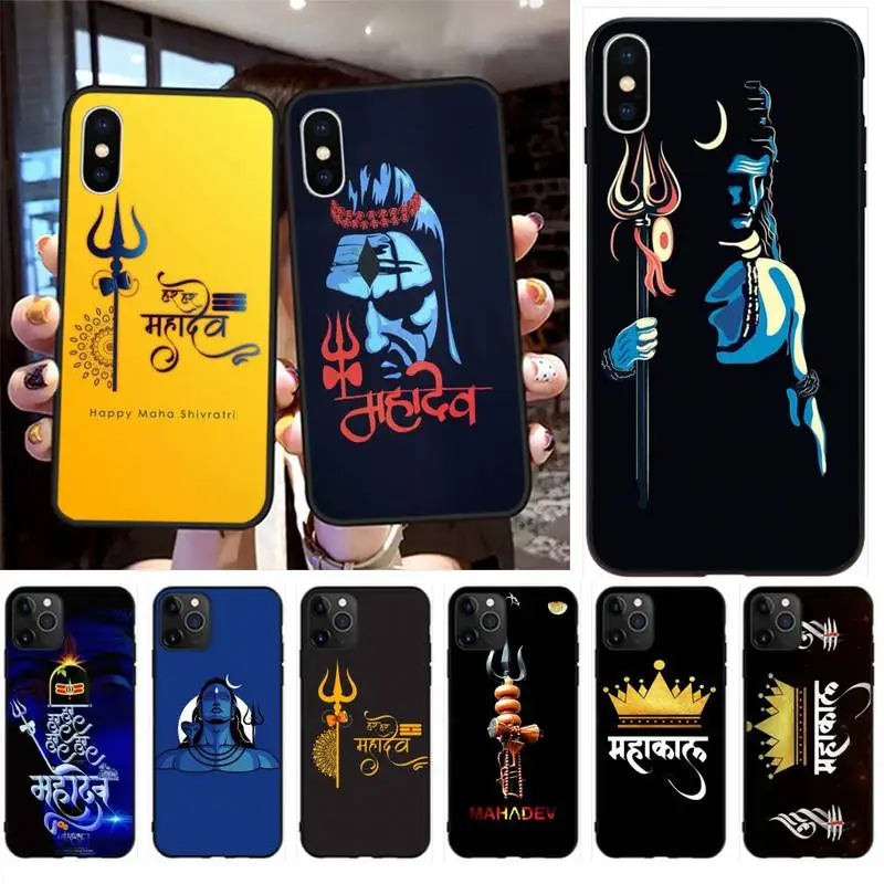 Hinduism Lord Shiva Mahakal черный мягкий чехол для телефона iPhone 11 pro XS MAX 8 7 6 6S Plus X 5S SE 2020 XR