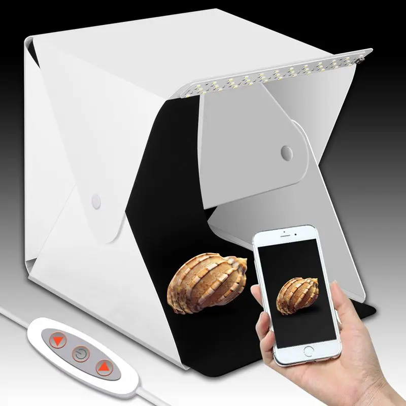 Обновленная версия Портативный фотостудия мини и складной фото светильник