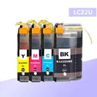 Совместимость LC22UXL 22UXL LC22U полный чернильный картридж для принтера Brother DCP-J785DW MFC-J985DW принтер
