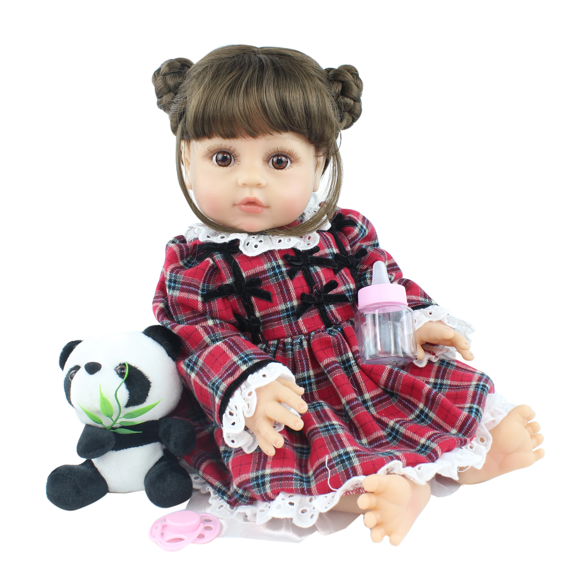 Оптовая продажа 48 см мягкие силиконовые полный средства ухода за кожей Reborn Baby Doll