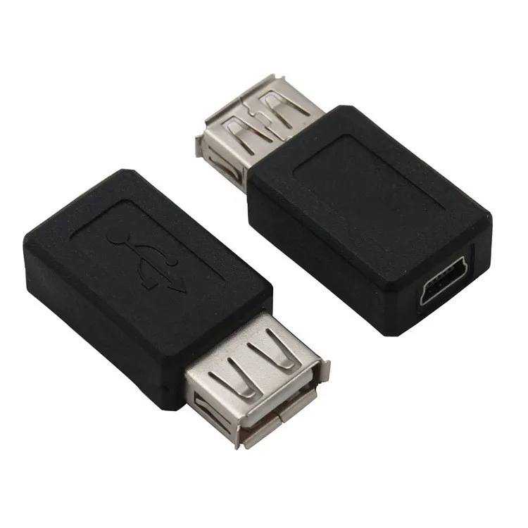 100 шт./лот USB 2 0 A Тип мама к Мини usb 5 контактному разъему адаптер удлинитель на mini B
