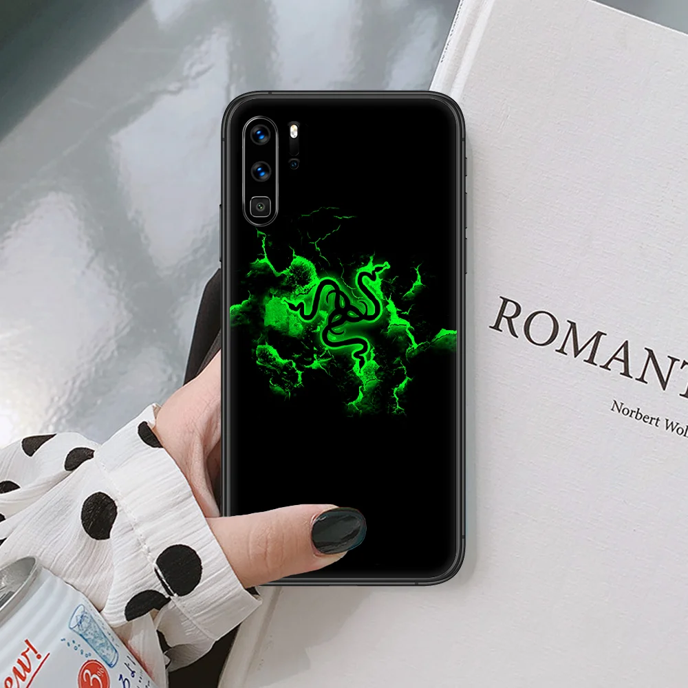 

Razer Brand Sanke PC Phone Case For Huawei P 10 20 30 40 Mate Smart Lite Z 2019 Pro Black black Shell Tpu Etui Pretty Cover 3D