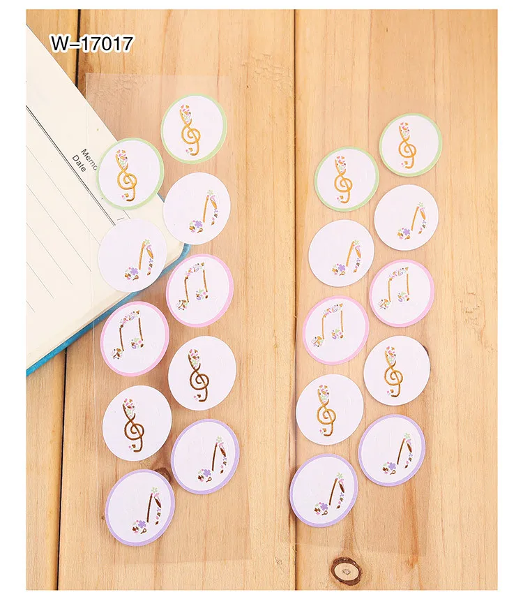 2 set Decorative Vintage Journal Diary Gold Paper Flower Plant Stickers Scrapbooking Flakes Stationery