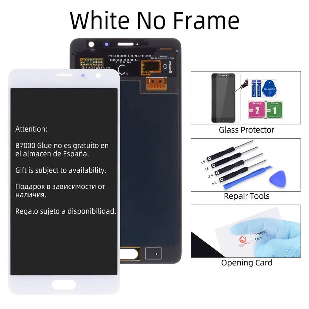 AMOLED Дисплей для XIAOMI Redmi Pro LCD в сборе с тачскрином на рамке 5.5'' черный белый золото - Цвет: No Frame White