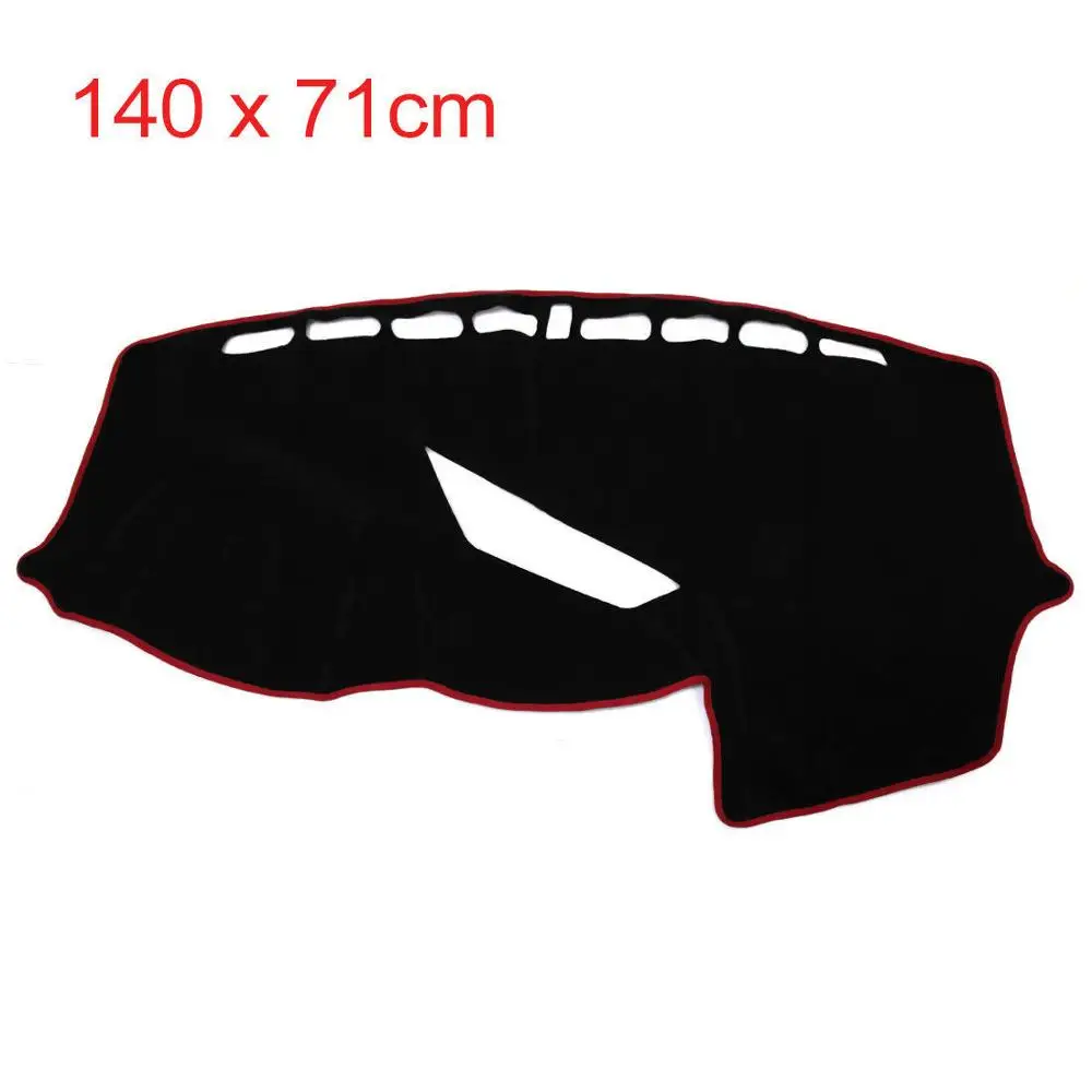 Анти УФ приборной панели автомобиля Обложка коврик с рельефом панель Dashmat
