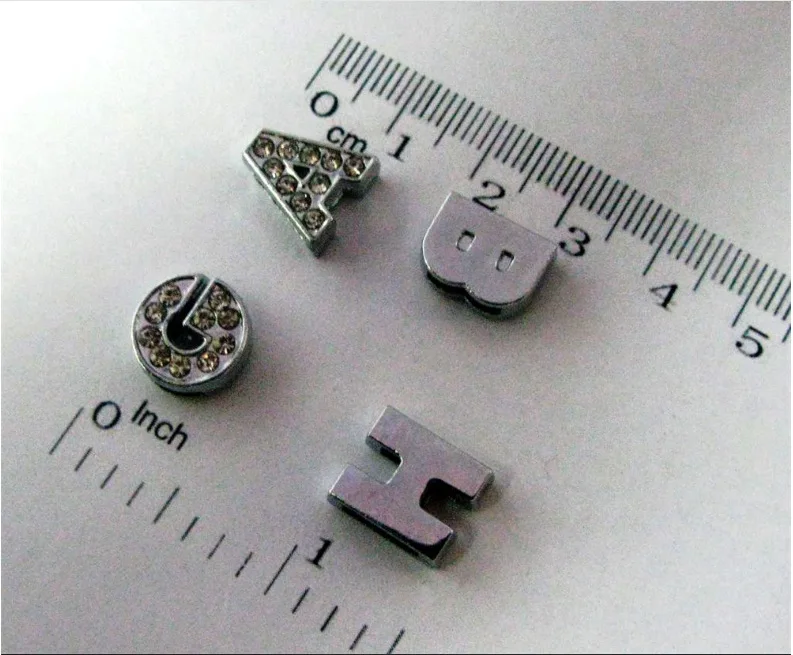 26 шт прозрачного хрусталя с буквенным принтом скользящие Подвески Стразы