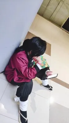 Аниме! Demon Slayer: Kimetsu no Yaiba Tomioka Giyuu Combat gear, костюм для косплея, наряд на Хэллоуин, новинка