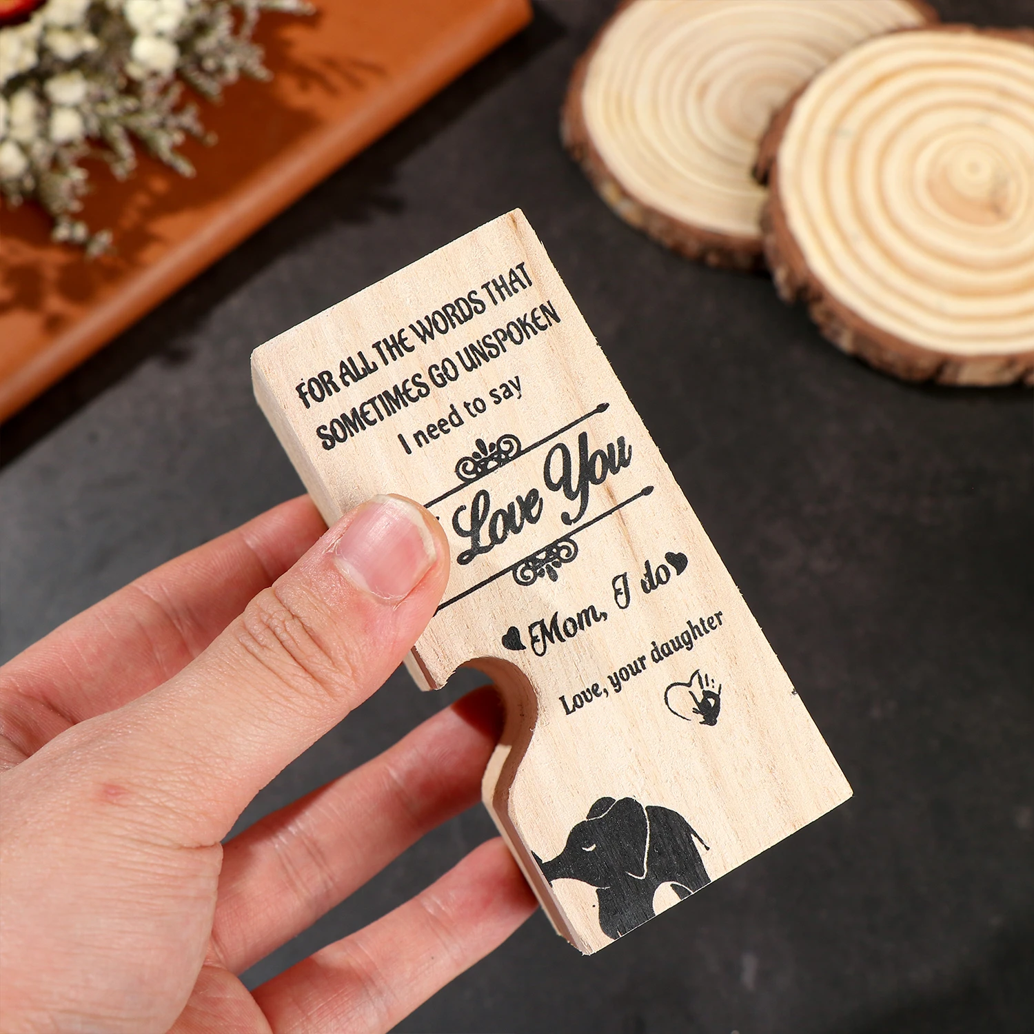 Из 2 предметов новые маме в форме сердца виде корабля деревянный подсвечник полки