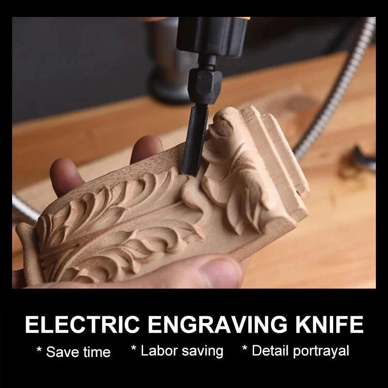 

Carving Tool Electric Furniture Woodworking Chisel Root Carving Tool TP-Hot