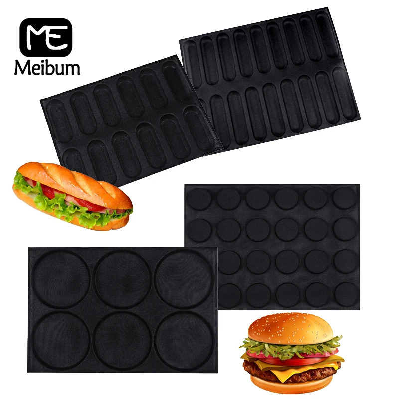 4 вида антипригарная форма для хлеба силиконовая багета и хот дога гамбургеров