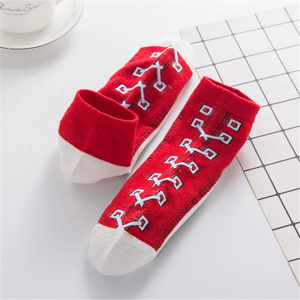 Веселые забавные холщовые Носки с рисунком мужские летние модные носки