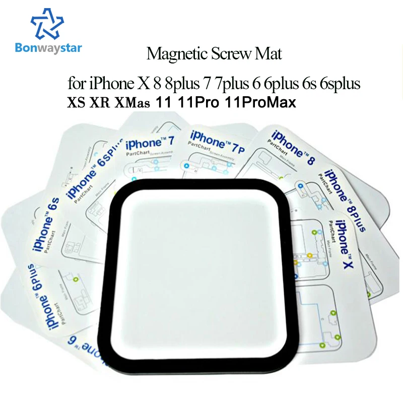 15 шт./лот магнитный коврик с винтовой таблицей для iphone X 8 plus 6 6s 7 профессиональная