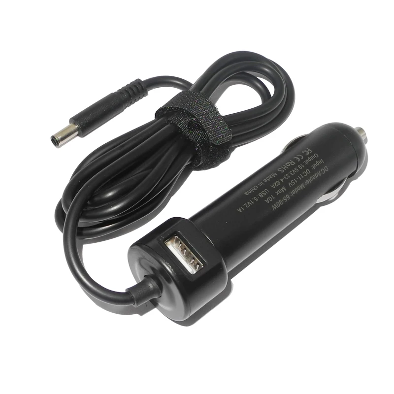 Huiyuan 19.5V 3.34A 65W DC Car Charger Laptop Power Adapter Fit for Dell Inspiron 11 3147 13 7347 15SR-1528B