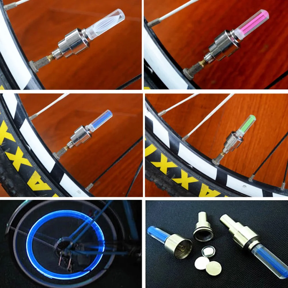 Светящиеся колпачки на ниппель колеса для автомобиля велосипеда мопеда