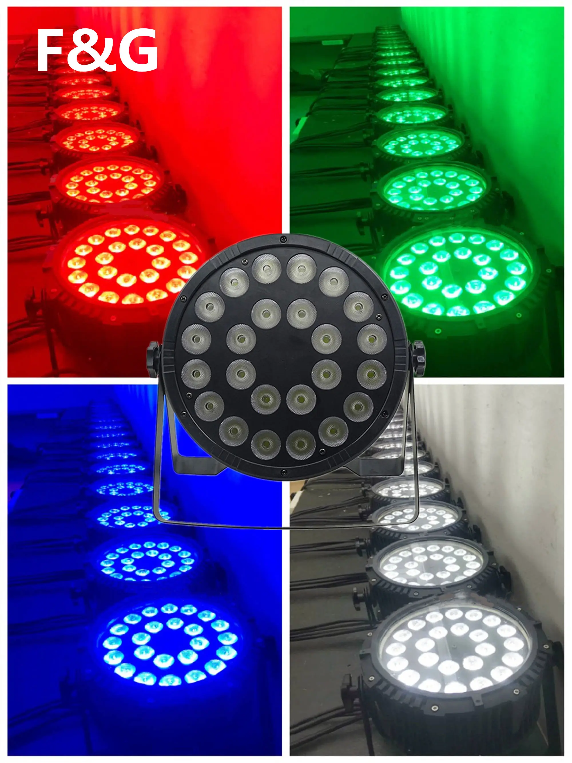 24x12 Вт Led Par Светильник RGBW 4in1 DMX512 Пластик профессиональный сценический свет Dj
