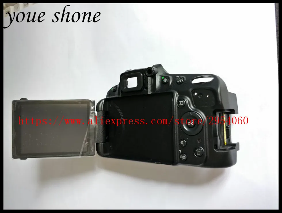 Натуральная кожа для Nikon D5100 задняя крышка чехол с ЖК дисплей и ключа Замена|case