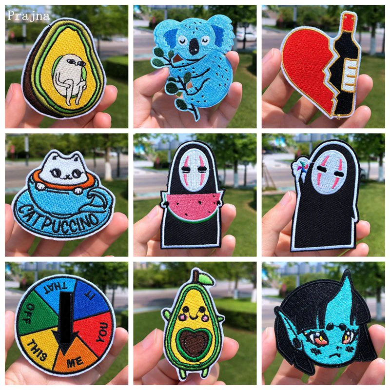 Prajna/нашивки с героями мультфильмов Милые нашивки вышивкой коалы Нашивки для