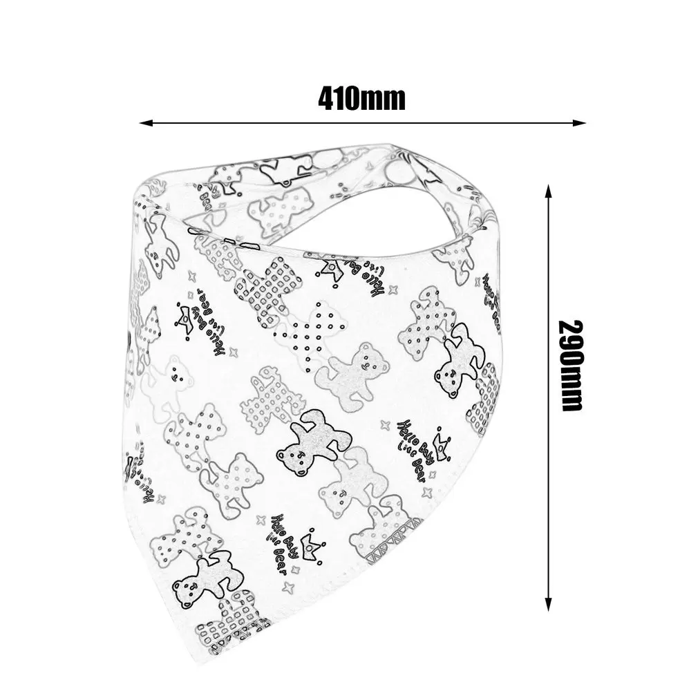 

INSULAR Practical Baby Drool Triangle Bibs Double Sides Organic Soft Cotton With Snaps For Teething Drooling Feeding Unisex Baby