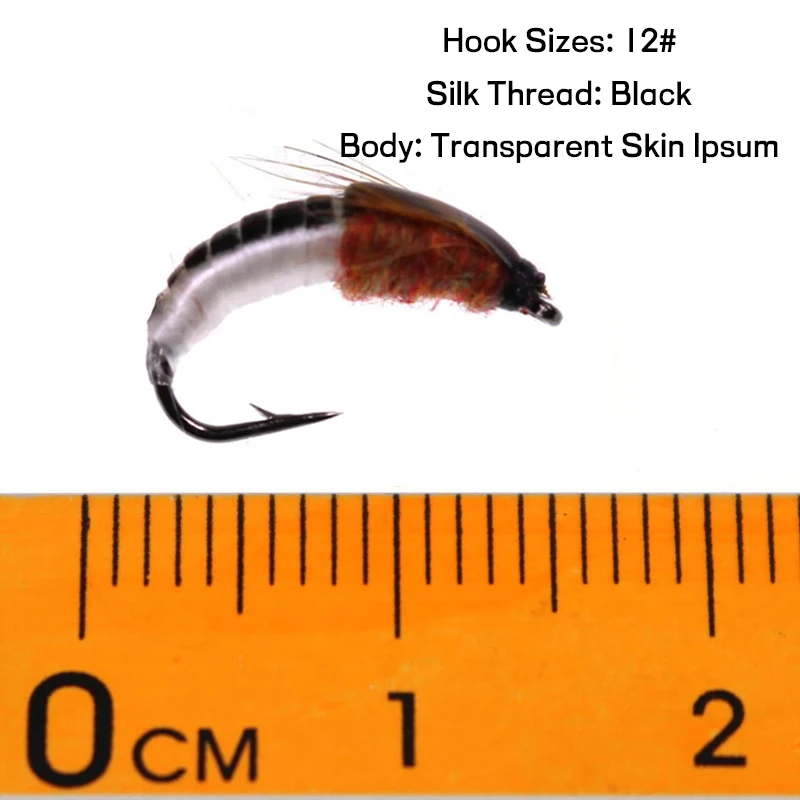 Wifreo 4 шт. Нимфа Скад Fly для ловли форели искусственная приманка-насекомое приманки